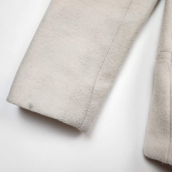 Marc New York Andrew Marc Wool Blend Coyote Fur Hooded Winter Coat size 4 - Picture 9 of 11